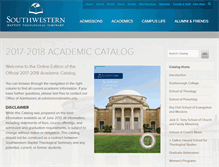 Tablet Screenshot of catalog.swbts.edu
